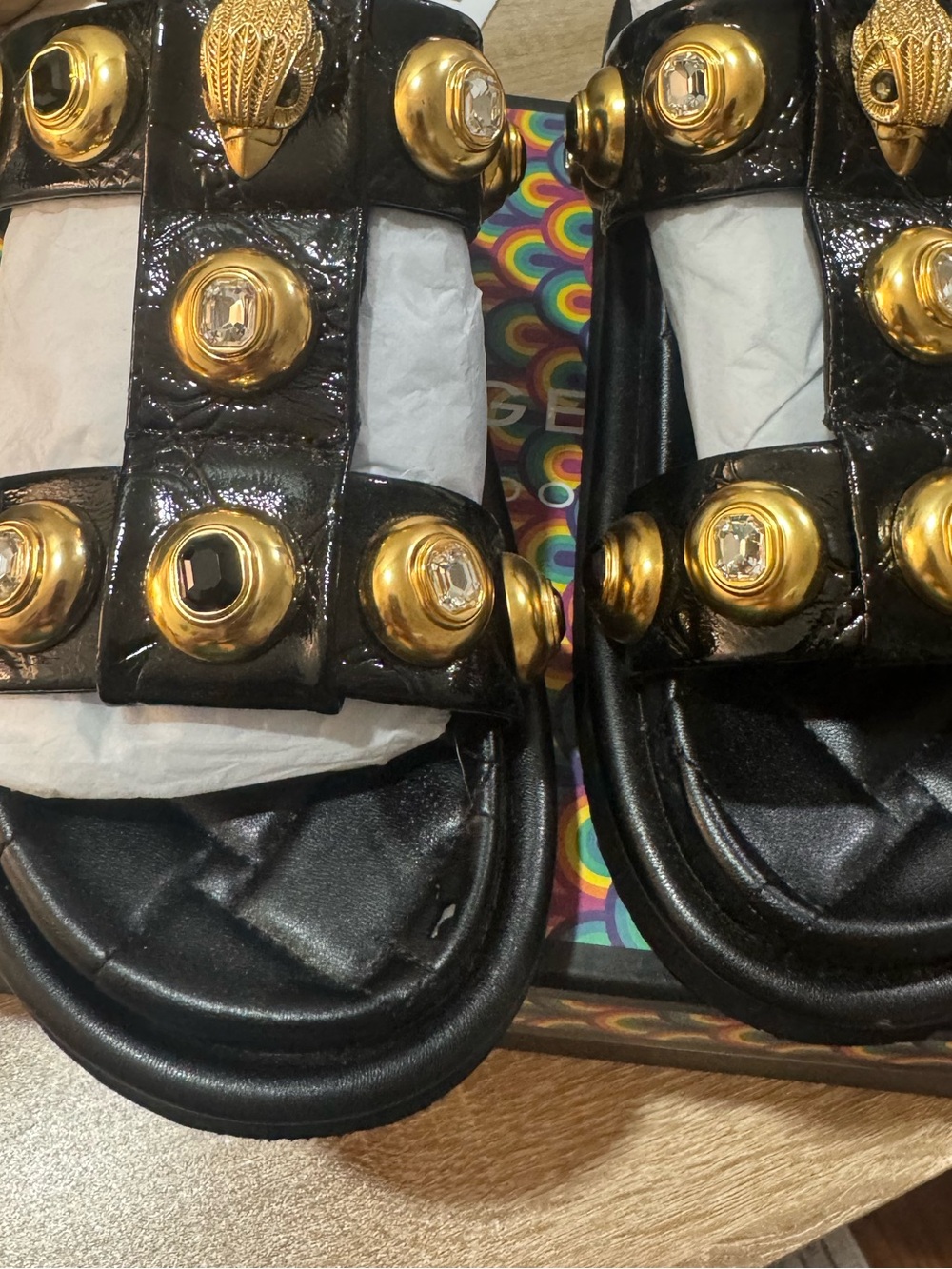 KURT GEIGER LONDON  ORSON MULTI STUDDED SANDAL